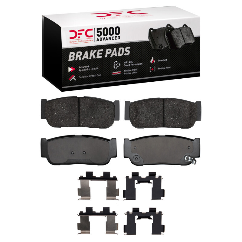 DFC 03-09 Kia Sorento Rear 5000 Advanced Ceramic Brake Pads and Hardware Kit