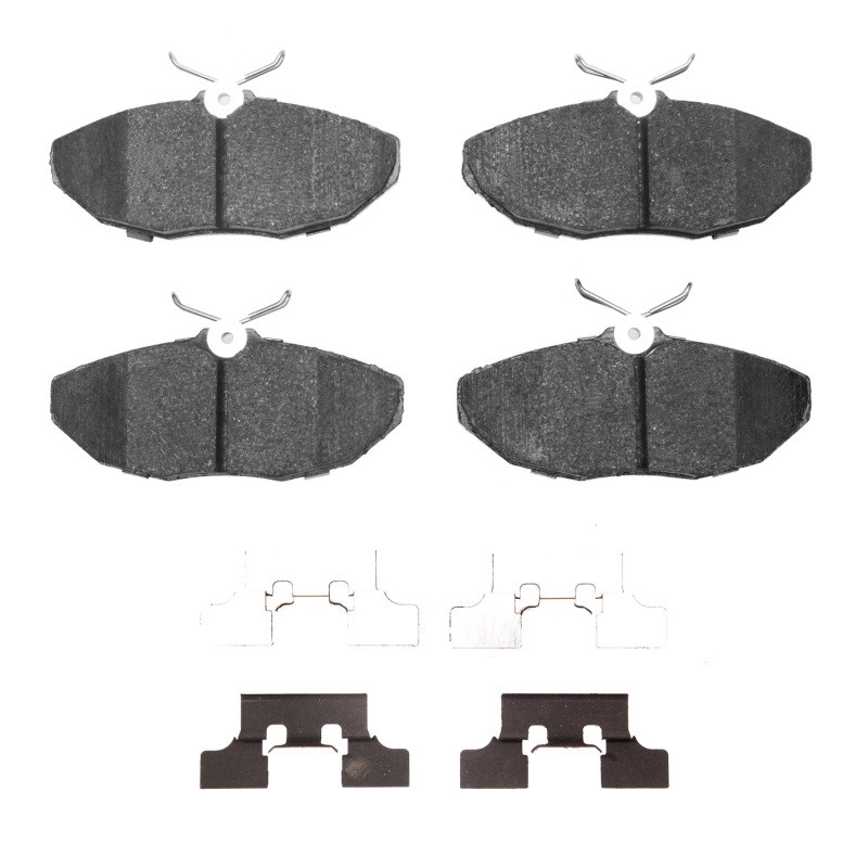 DFC 5000 Advanced Low-Metallic Rear Brake Pads and Hardware Kit, Jaguar S-Type 2003-2005