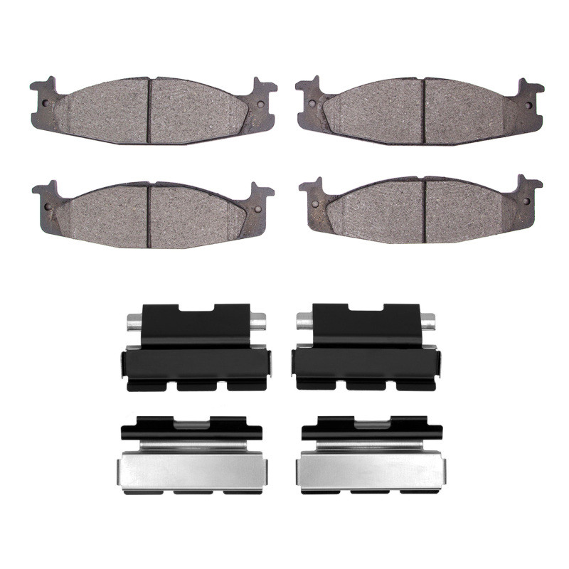 DFC 5000 Advanced Semi-Metallic Front Brake Pads and Hardware Kit, Ford E-150 1994-2003