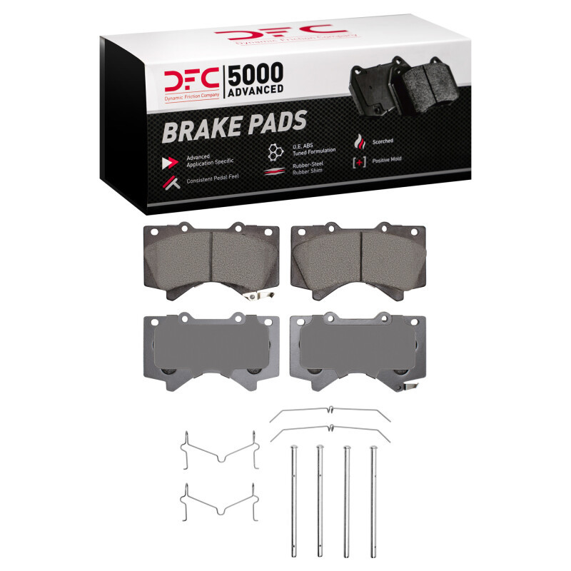 DFC 5000 Advanced Ceramic Front Brake Pads and Hardware Kit, Lexus LX570 2007-2022