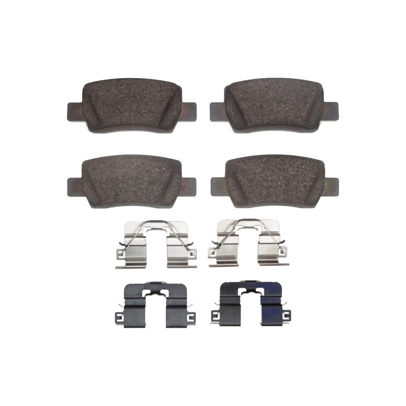 DFC 5000 Advanced Ceramic Rear Brake Pads and Hardware Kit, Kia Seltos (USA/Canada) 2021-2025