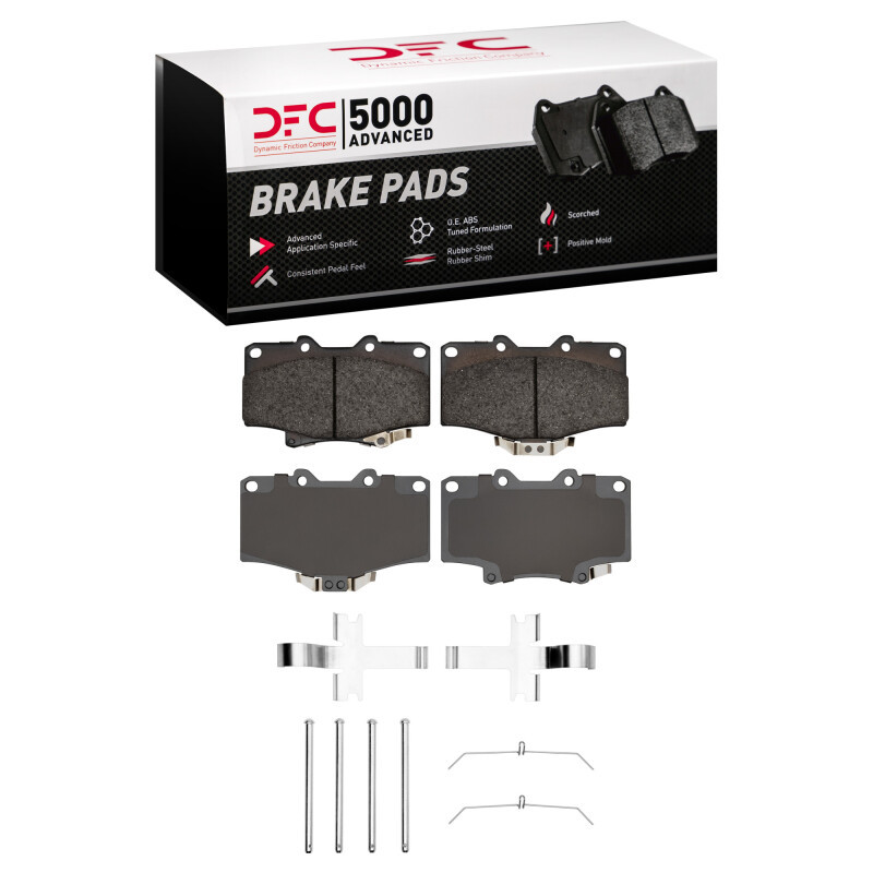 DFC 91-98 Toyota 4Runner Front 5000 Advanced Ceramic Brake Pads and Hardware Kit