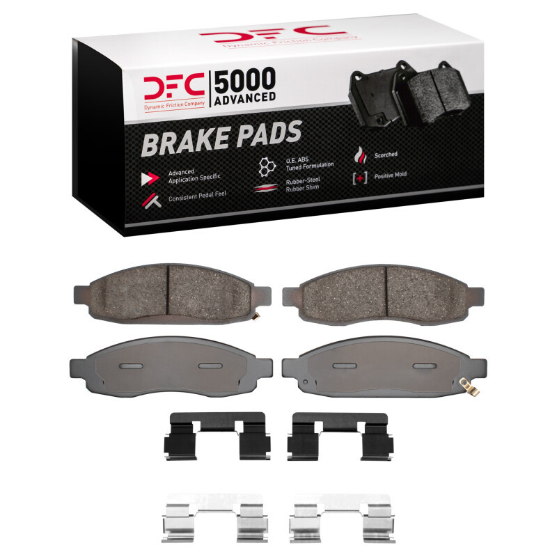 DFC 04-07 Infiniti QX56 Front 5000 Advanced Ceramic Brake Pads and Hardware Kit