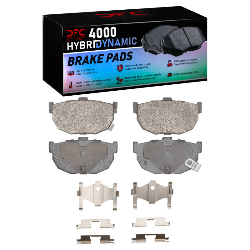 DFC 84-84 Nissan Maxima Rear 4000 HybriDynamic Brake Pads and Hardware Kit