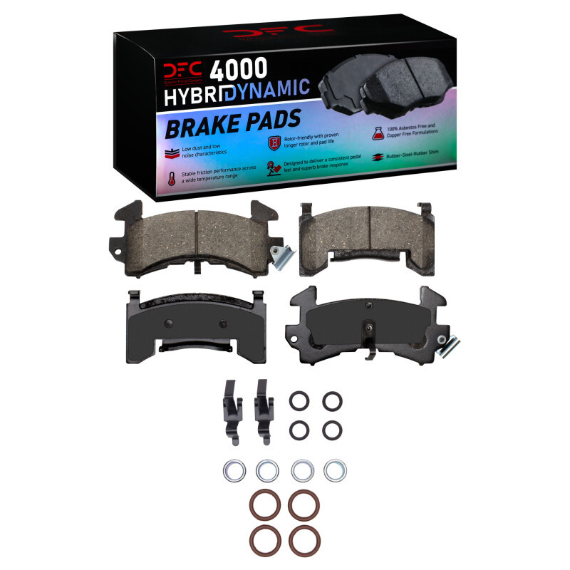 DFC 4000 HybriDynamic Front Brake Pads and Hardware Kit, Buick Regal 1978-2003