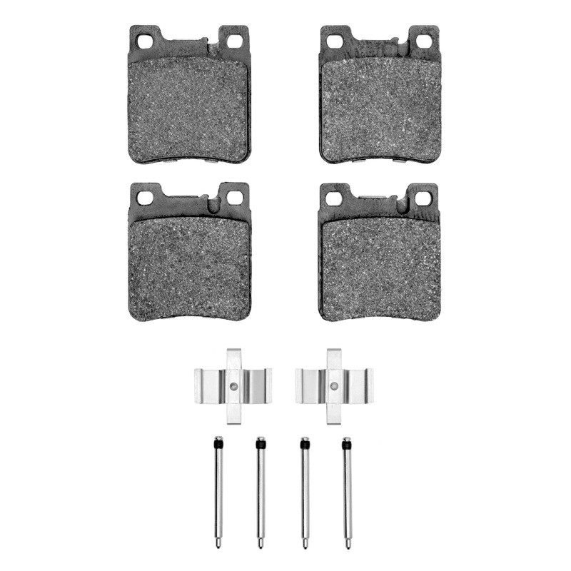 DFC 5000 Advanced Low-Metallic Rear Brake Pads and Hardware Kit, 92-9 Chrysler Crossfire