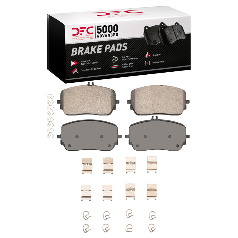 DFC 5000 Advanced Ceramic Front Brake Pads and Hardware Kit, Mercedes-Benz GLE580 2020-2025