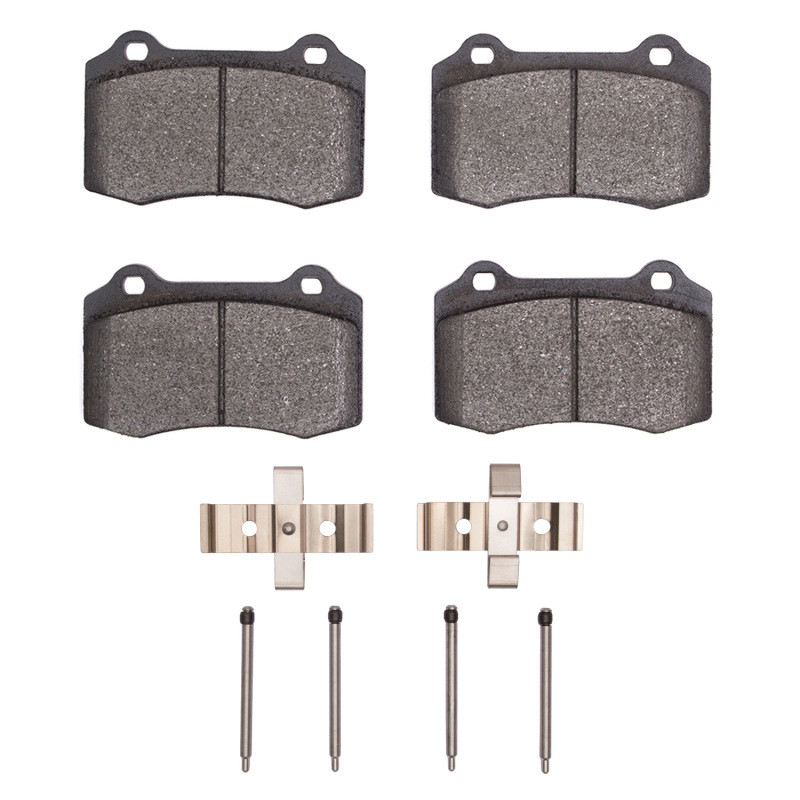 DFC 5000 Advanced Low-Metallic Rear Brake Pads and Hardware Kit, Volvo S60/V70 2004-2007