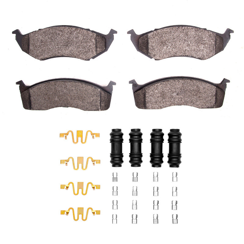 DFC 5000 Advanced Semi-Metallic Front Brake Pads and Hardware Kit, Chrysler Voyager 1993-2002