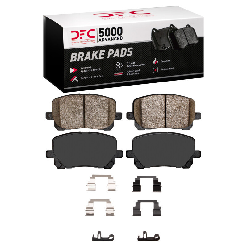 DFC 03-08 Pontiac Vibe Front 5000 Advanced Ceramic Brake Pads and Hardware Kit
