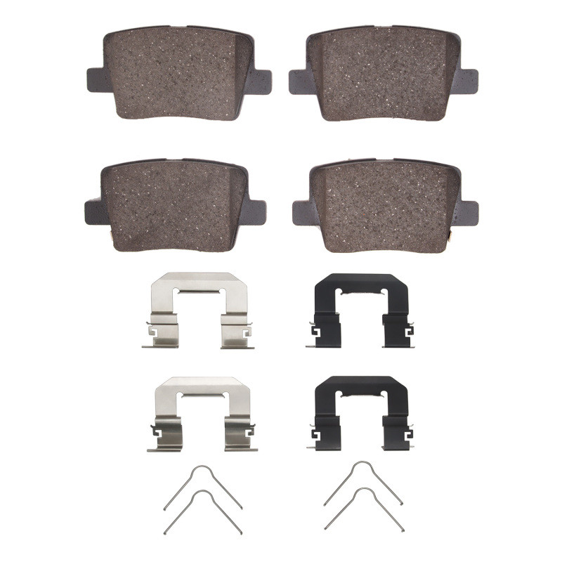 DFC 5000 Advanced Ceramic Rear Brake Pads and Hardware Kit, Genesis G90 2019-2022