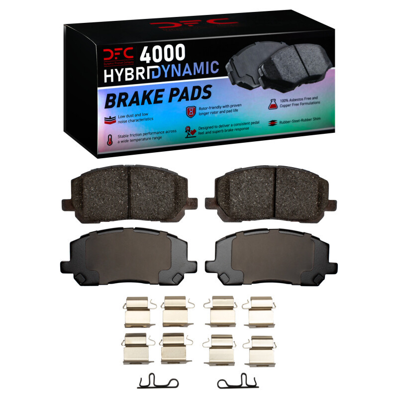DFC 01-07 Toyota Highlander Front 4000 HybriDynamic Brake Pads and Hardware Kit