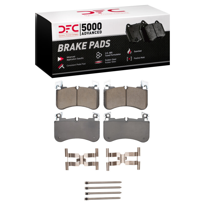DFC 5000 Advanced Ceramic Front Brake Pads and Hardware Kit, Land Rover Defender 90 2018-2024