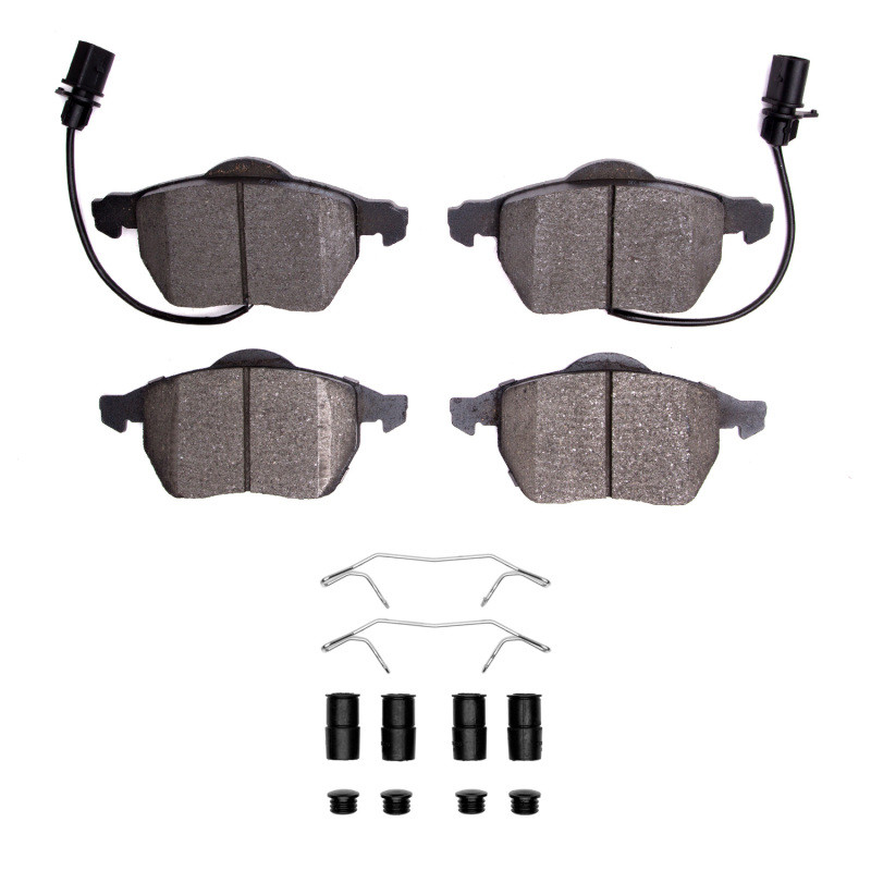 DFC 5000 Advanced Low-Metallic Front Brake Pads and Hardware Kit, Audi A4 (USA/Canada) 1998-2008