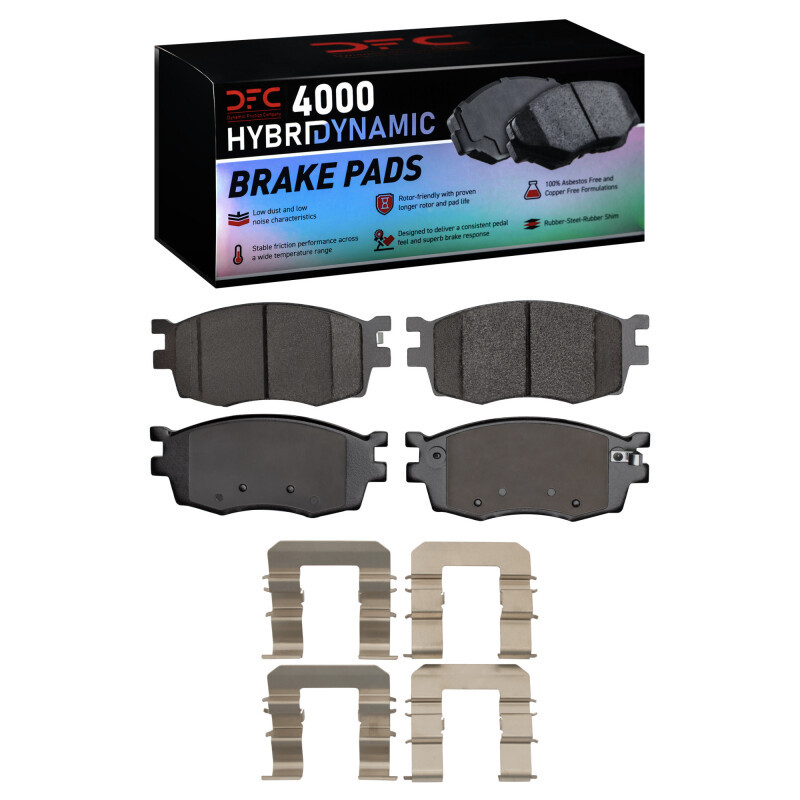 DFC 06-12 Dodge Attitude (Mexico) Front 4000 HybriDynamic Brake Pads and Hardware Kit