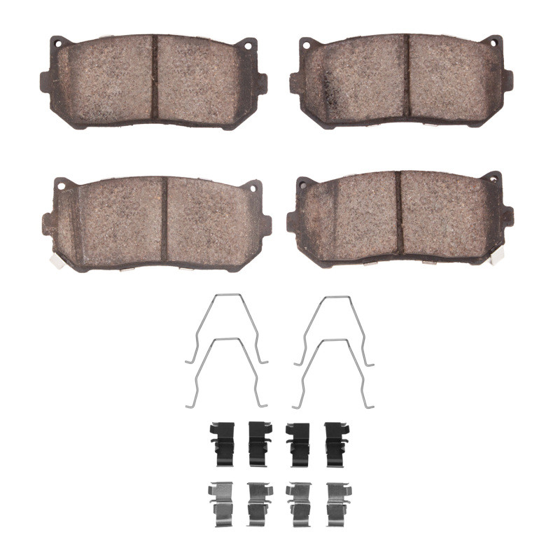 DFC 98-03 Kia Sephia Rear 5000 Advanced Ceramic Brake Pads and Hardware Kit