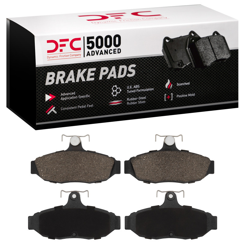 DFC 86-93 Ford Mustang Rear 5000 Advanced Semi Metallic Brake Pads
