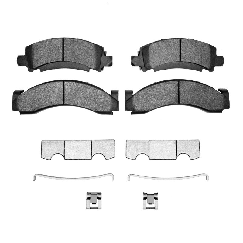 DFC 5000 Advanced Semi-Metallic Front/Rear Brake Pads and Hardware Kit, Chevrolet P30 1971-2005
