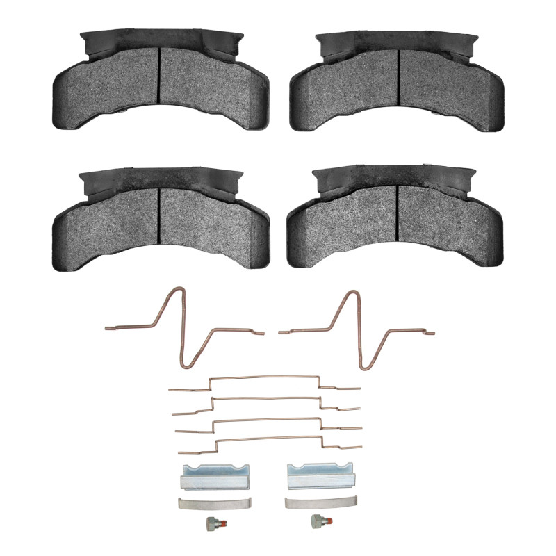 DFC 4000 HybriDynamic Front/Rear Brake Pads and Hardware Kit, Beaver Motorcoach Monterey / 1983-2012