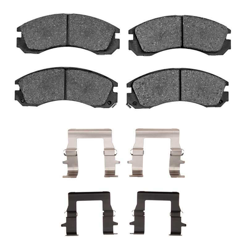 DFC 5000 Advanced Ceramic Front Brake Pads and Hardware Kit, Mitsubishi Montero 1994-2000