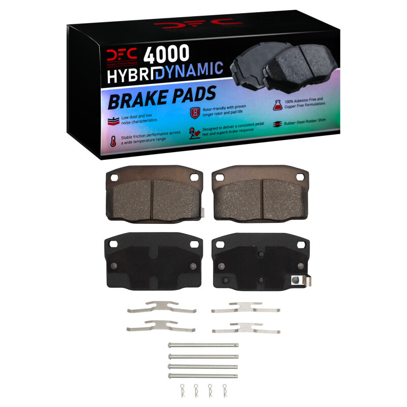 DFC 88-93 Pontiac LeMans Front 4000 HybriDynamic Brake Pads and Hardware Kit