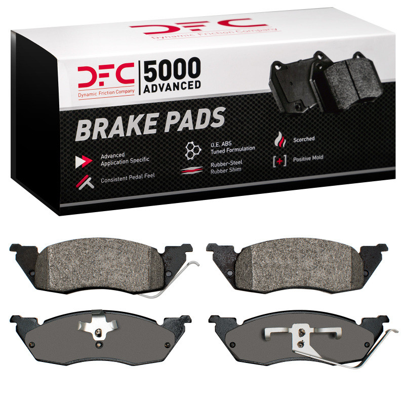 DFC 5000 Advanced Semi-Metallic Front Brake Pads, Dodge Dakota RWD 1991-1998