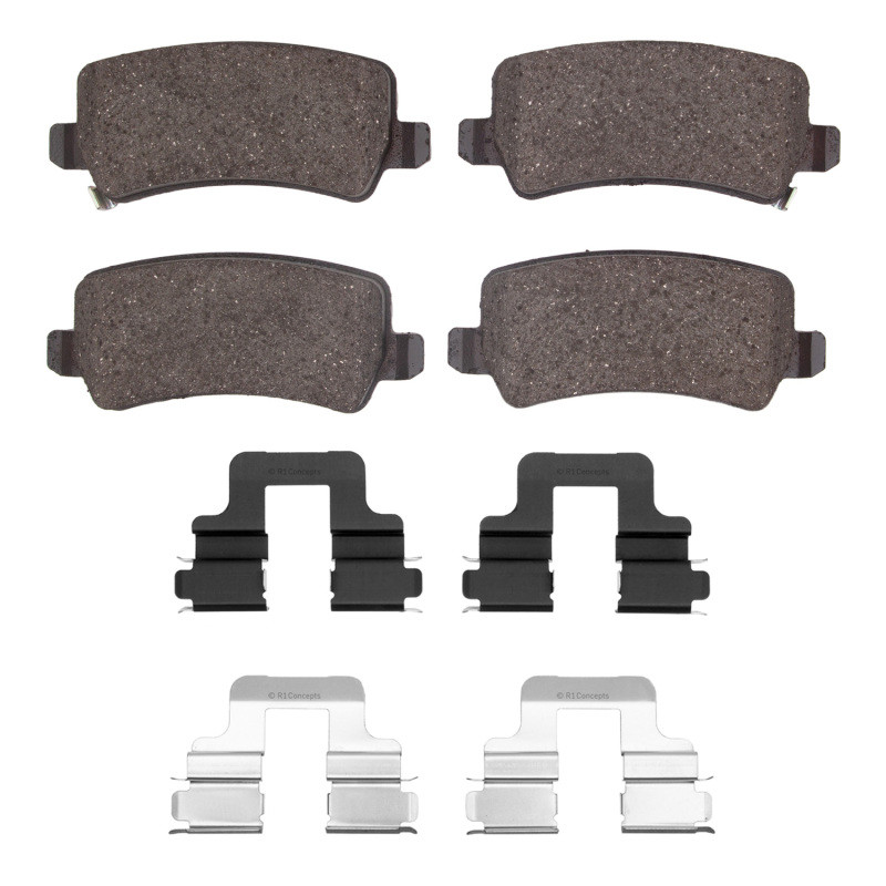 DFC 5000 Advanced Ceramic Rear Brake Pads and Hardware Kit, Hyundai Azera 2016-2017