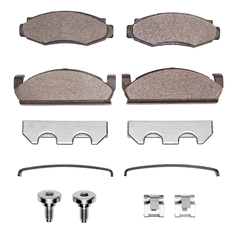 DFC 4000 HybriDynamic Front Brake Pads and Hardware Kit, American Motors SPIRIT 1974-1983