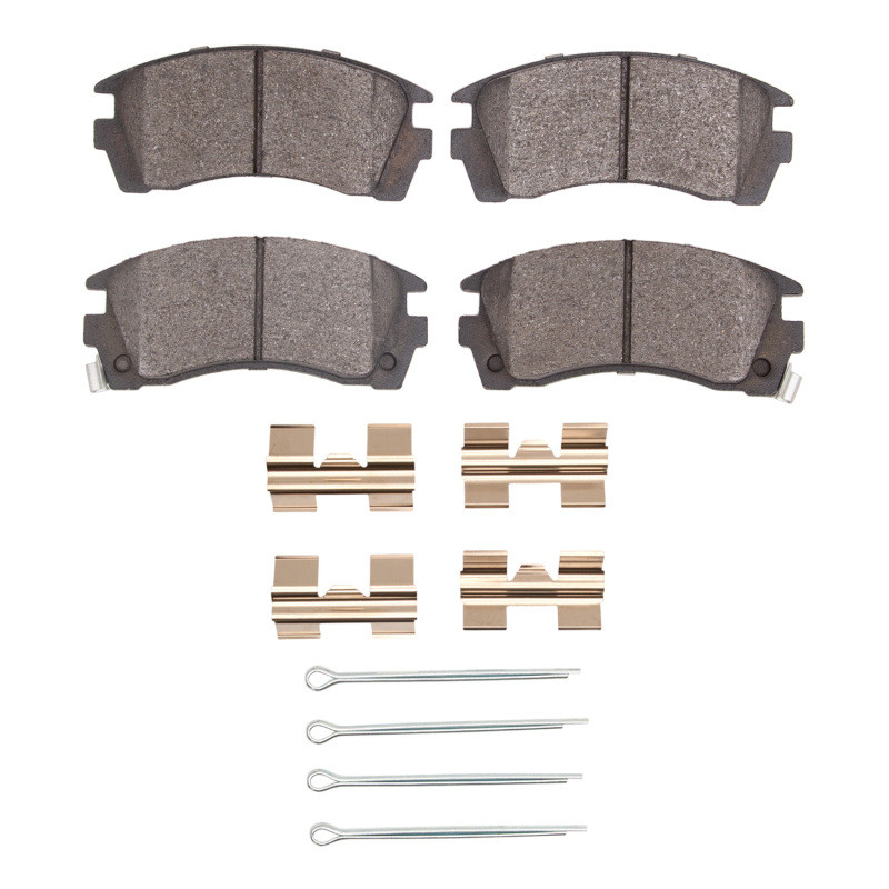 DFC 5000 Advanced Low-Metallic Front Brake Pads and Hardware Kit, Land Rover Range Rover 1974-1986