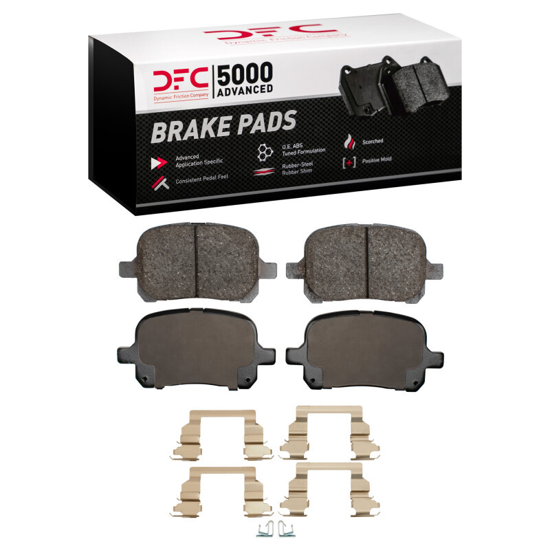 DFC 5000 Advanced Ceramic Front Brake Pads and Hardware Kit, Lexus ES300 1997-2004