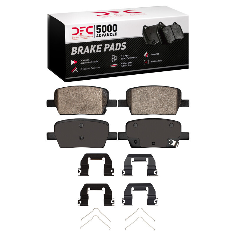 DFC 16-24 Buick Enclave Rear 5000 Advanced Ceramic Brake Pads and Hardware Kit