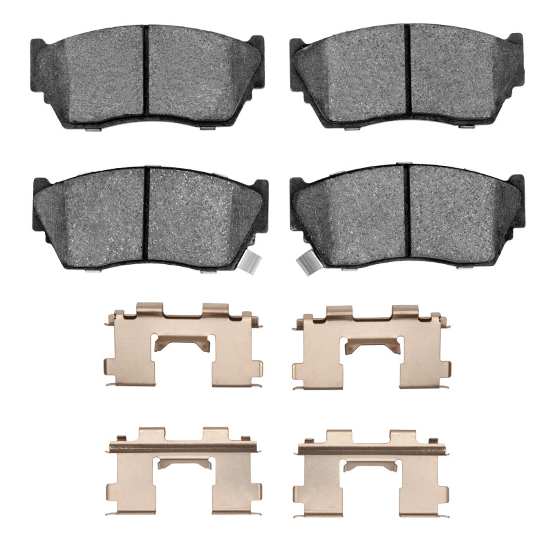 DFC 91-17 Nissan Tsuru (Mexico) Front 5000 Advanced Semi Metallic Brake Pads and Hardware Kit
