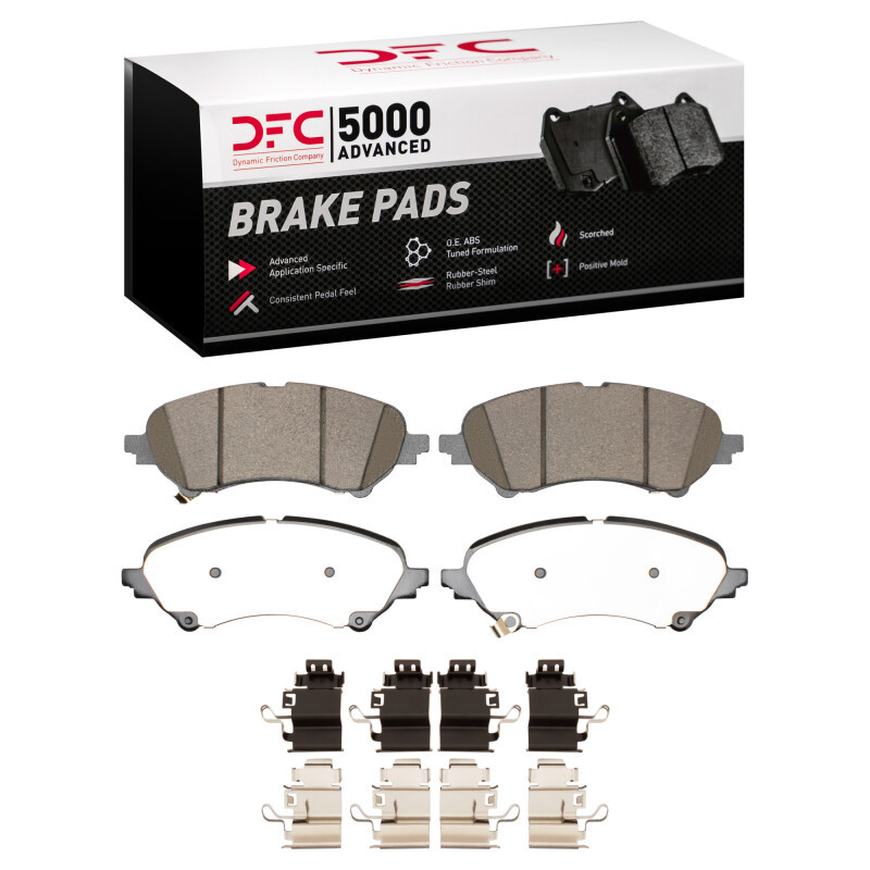 DFC 23-25 Nissan Ariya Front 5000 Advanced Ceramic Brake Pads and Hardware Kit