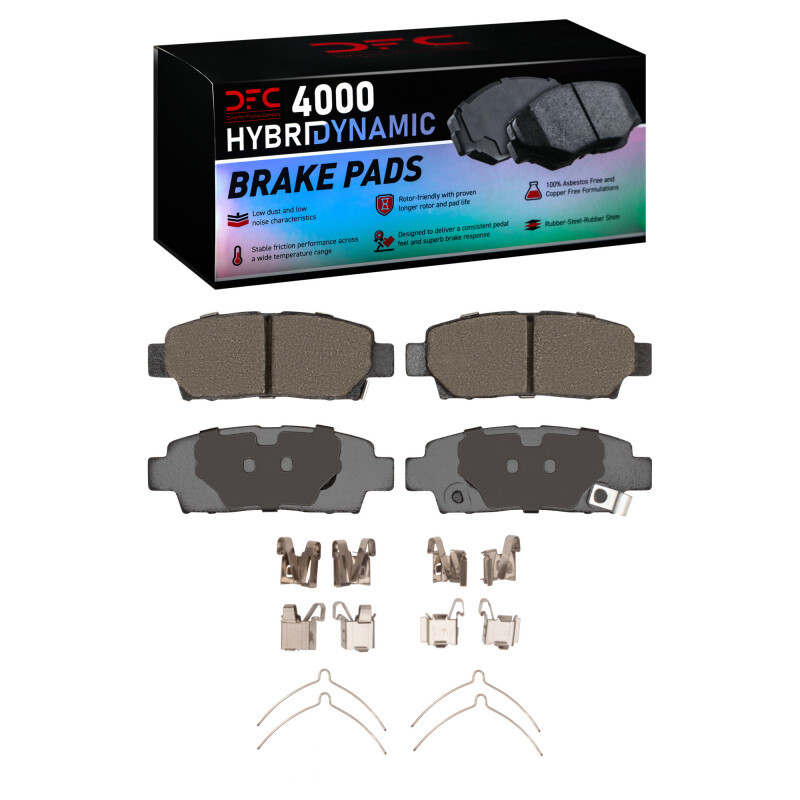 DFC 95-99 Toyota Avalon Rear 4000 HybriDynamic Brake Pads and Hardware Kit