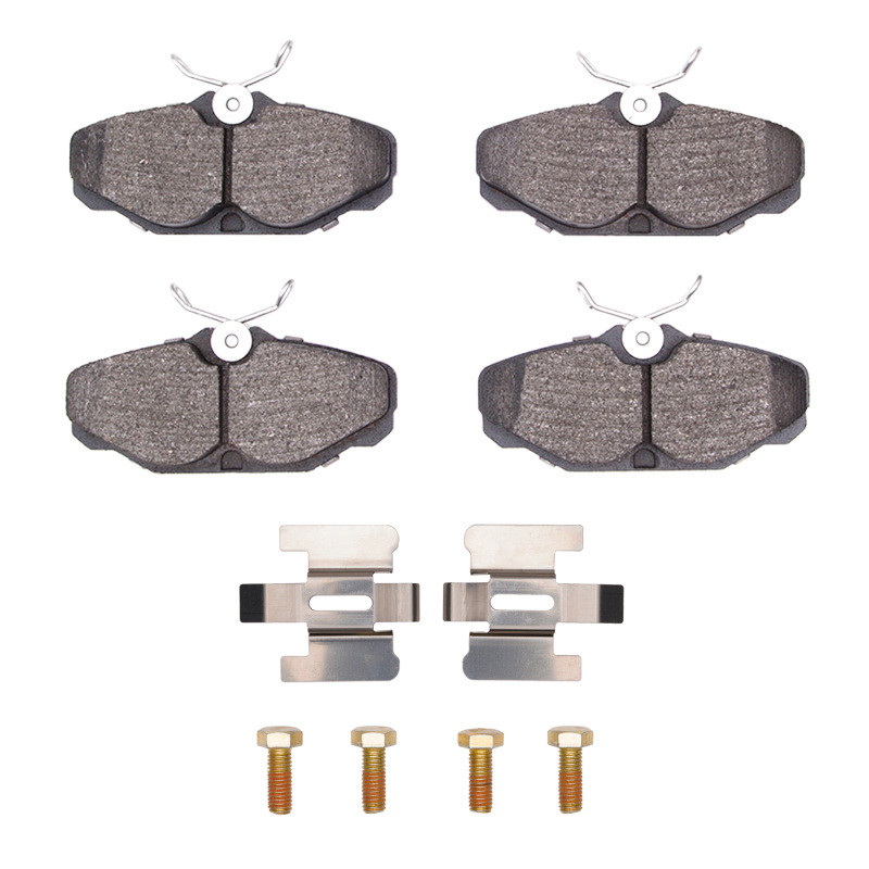 DFC 4000 HybriDynamic Rear Brake Pads and Hardware Kit, Ford Taurus (Excl SHO) 1993-2005