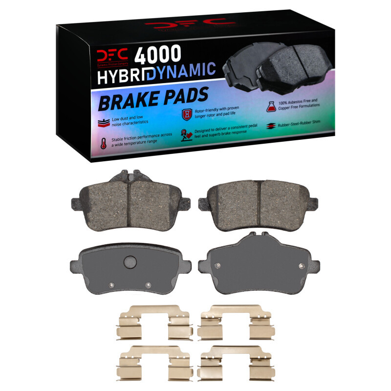 DFC 4000 HybriDynamic Rear Brake Pads and Hardware Kit, Mercedes-Benz GL350 2012-2020