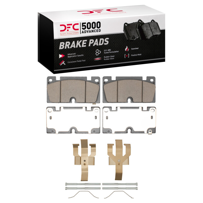 DFC 5000 Advanced Ceramic Front Brake Pads and Hardware Kit, Chevrolet Colorado 2023-2025