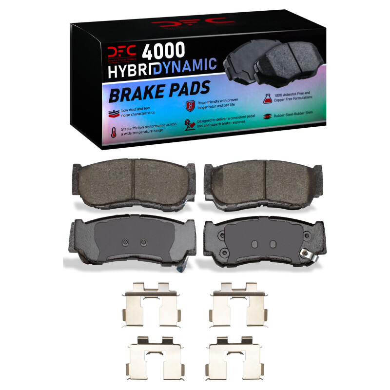 DFC 07-09 Hyundai Santa Fe Rear 4000 HybriDynamic Brake Pads and Hardware Kit