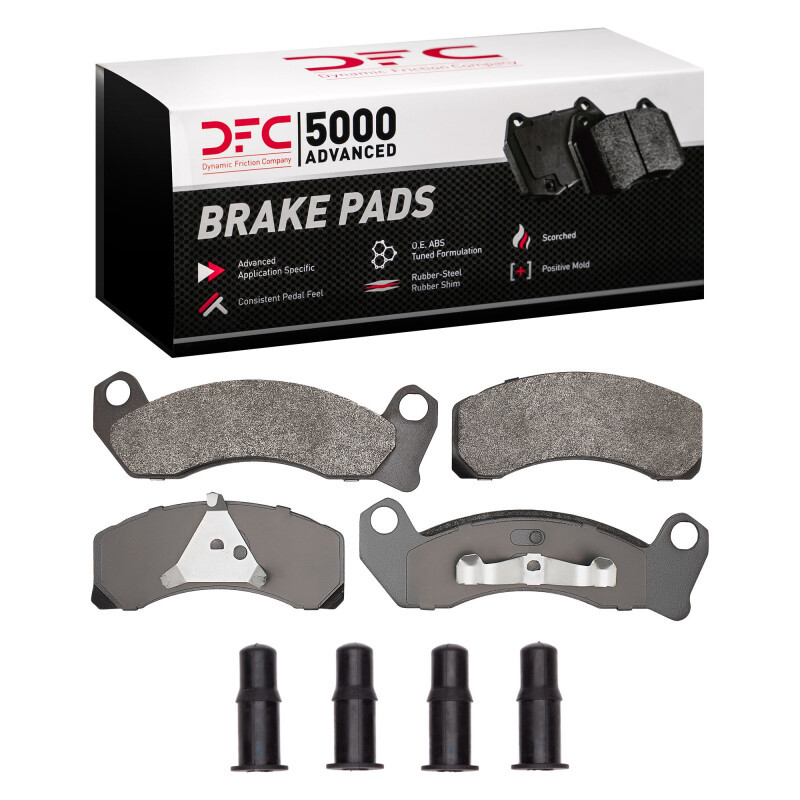 DFC 5000 Advanced Semi-Metallic Front Brake Pads and Hardware Kit, Ford Crown Victoria 1981-1994