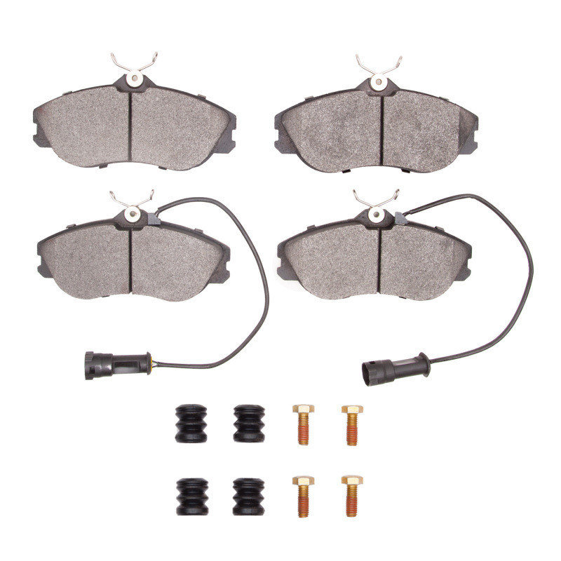DFC 90-98 Audi Coupe Front 5000 Advanced Semi Metallic Brake Pads and Hardware Kit