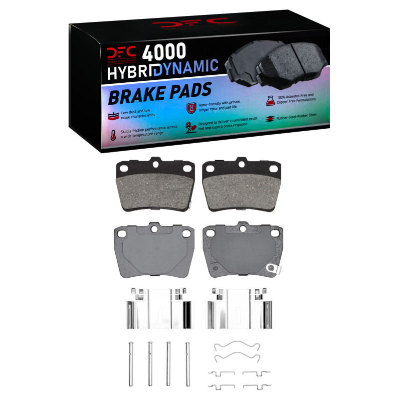 DFC 04-05 Toyota RAV4 Rear 4000 HybriDynamic Brake Pads and Hardware Kit