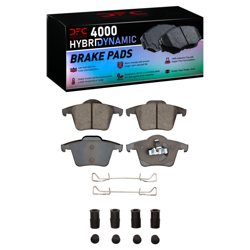 DFC 4000 HybriDynamic Rear Brake Pads and Hardware Kit, Volvo XC90 2003-2014