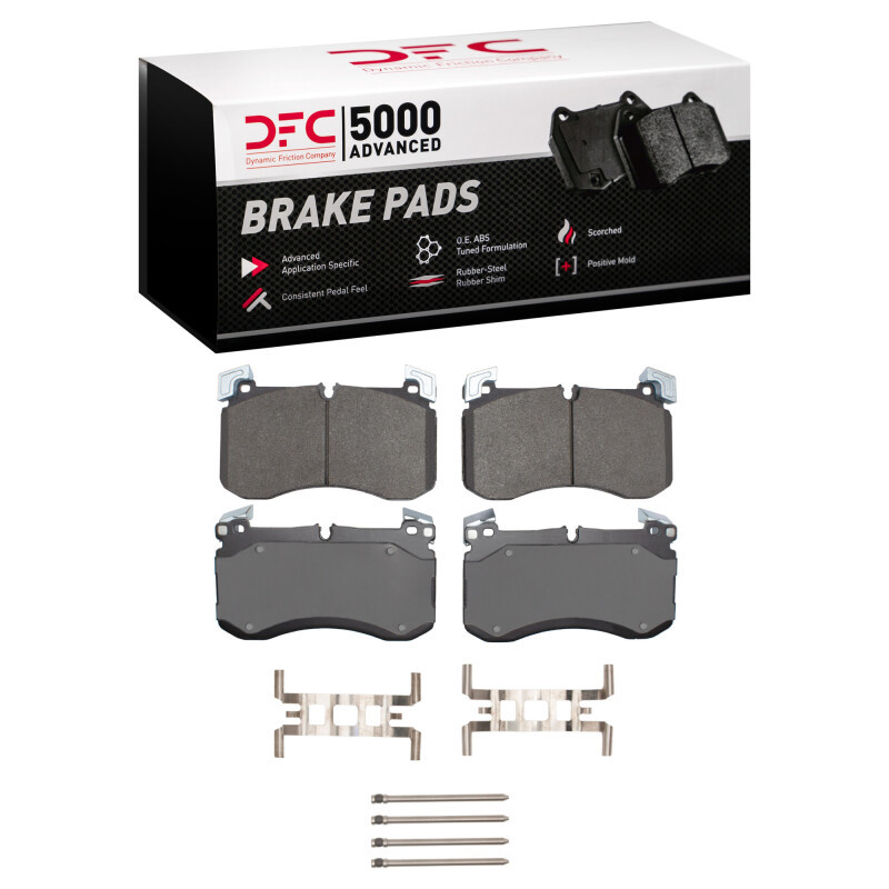 DFC 5000 Advanced Low-Metallic Front Brake Pads and Hardware Kit, Mercedes-Benz GLE63 AMG S SUV 2019-2025