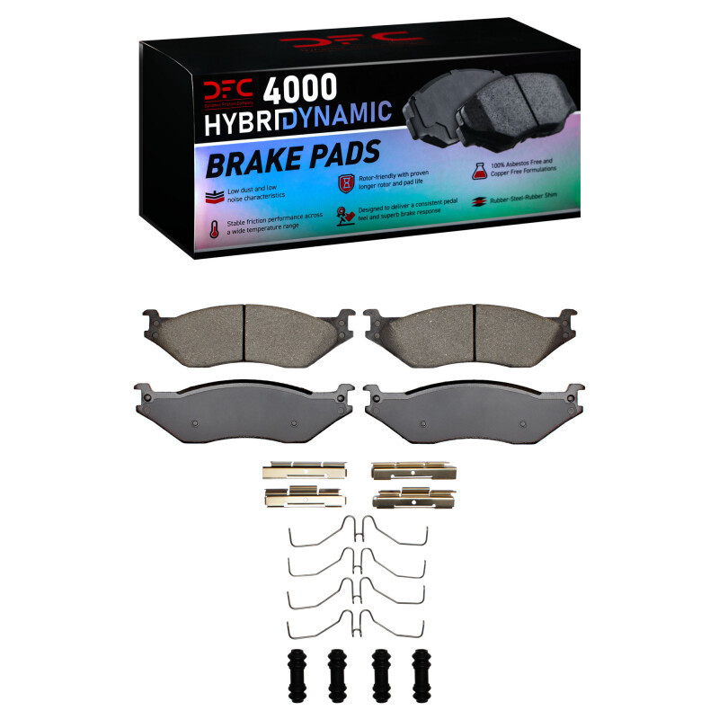 DFC 4000 HybriDynamic Front/Rear Brake Pads and Hardware Kit, Coachmen Encounter //Fr & Rr 2004-2020