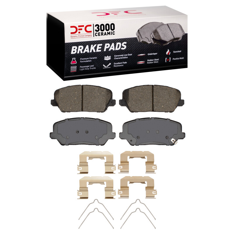 DFC 16-17 Hyundai Veloster Front 4000 HybriDynamic Brake Pads and Hardware Kit