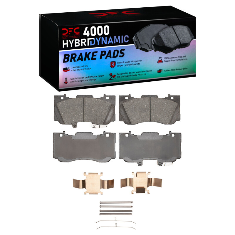 DFC 15-23 Ford Mustang Front 4000 HybriDynamic Brake Pads and Hardware Kit