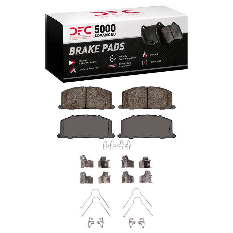 DFC 92-99 Toyota Paseo Front 5000 Advanced Ceramic Brake Pads and Hardware Kit