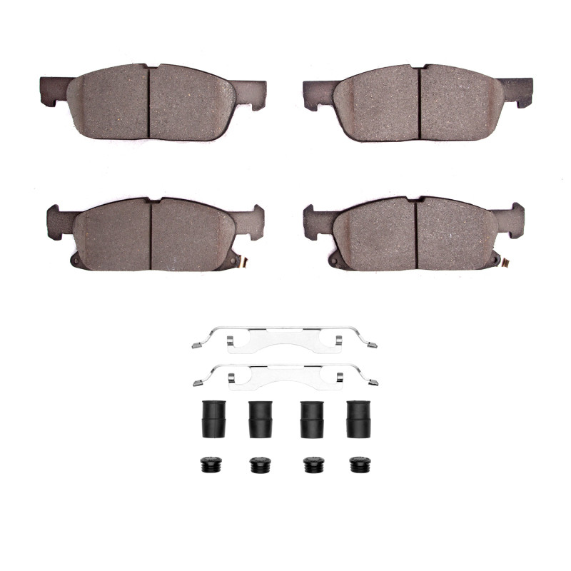 DFC 17-20 Ford Fusion Front 5000 Advanced Ceramic Brake Pads and Hardware Kit