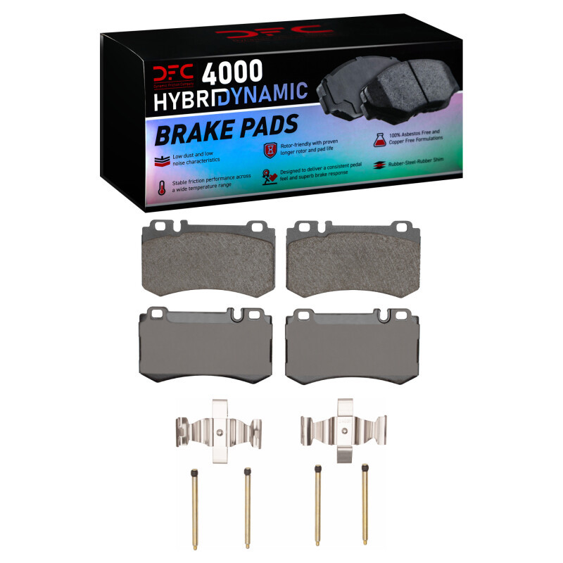 DFC 4000 HybriDynamic Rear Brake Pads and Hardware Kit, Mercedes-Benz S600 2007-2013