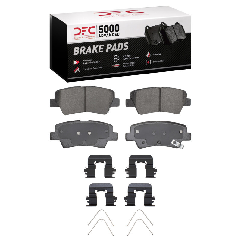 DFC 12-24 Hyundai Kona Rear 5000 Advanced Ceramic Brake Pads and Hardware Kit
